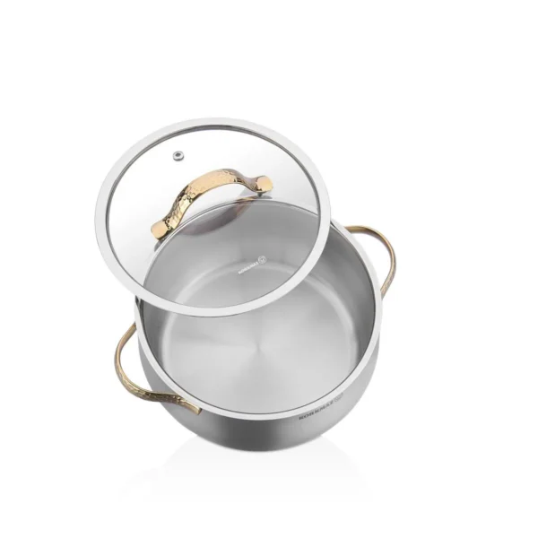 سرویس قابلمه 8 پارچه استیل براق سامارا کرکماز 1964-1 | لوازم خانگی ایران