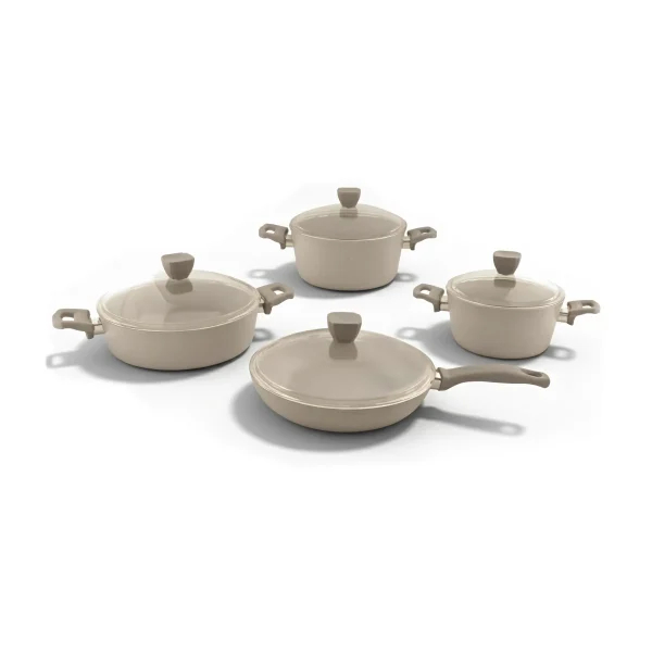 سرویس قابلمه 8 پارچه گرانیت بژ پریستون ریوالد 6501108-0306 | لوازم خانگی ایران