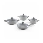 سرویس قابلمه 8 پارچه گرانیت طوسی پریستون ریوالد 6501108-0314 | لوازم خانگی ایران