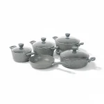 سرویس قابلمه 9 پارچه گرانیت طوسی پریستون ریوالد 6501109-0314 | لوازم خانگی ایران