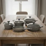 سرویس قابلمه 9 پارچه گرانیت طوسی پریستون ریوالد 6501109-0314 | لوازم خانگی ایران