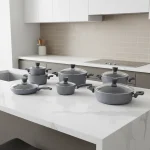 سرویس قابلمه 14 پارچه گرانیت طوسی پریستون ریوالد 6501114-0314 | لوازم خانگی ایران