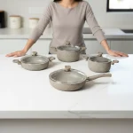 سرویس قابلمه 8 پارچه گرانیت بژ یورک ریوالد 6501108-0106 | لوازم خانگی ایران