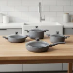 سرویس قابلمه 8 پارچه گرانیت طوسی یورک ریوالد 6501108-0114 | لوازم خانگی ایران