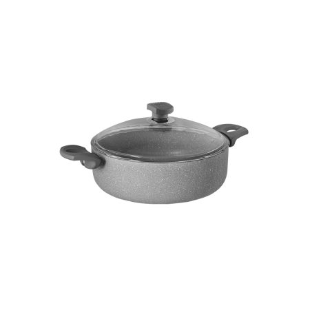 نیم قابلمه نچسب 26*8 سانتی متر 3.2 لیتر طوسی یورک ریوالد 6506126-0114