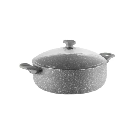 نیم قابلمه نچسب 26*8 سانتی متر 3.2 لیتر طوسی یورک ریوالد 6506126-0114 | لوازم خانگی ایران