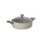 نیم قابلمه نچسب 26*8 سانتی متر 3.2 لیتر بژ یورک ریوالد 6506126-0106