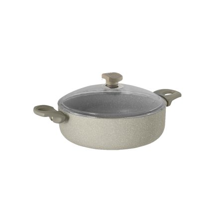 نیم قابلمه نچسب 26*8 سانتی متر 3.2 لیتر بژ یورک ریوالد 6506126-0106