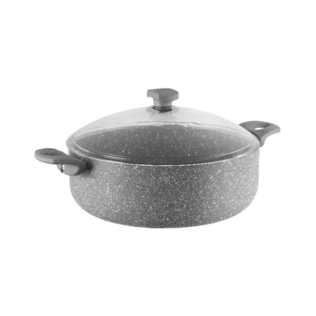 نیم قابلمه نچسب 28*9 سانتی متر 4.8 لیتر طوسی یورک ریوالد 6506128-0114 | لوازم خانگی ایران