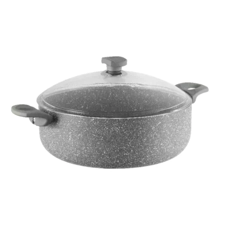 نیم قابلمه نچسب 32*10 سانتی متر 6.5 لیتر طوسی یورک ریوالد 6506132-0114 | لوازم خانگی ایران