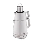 چای ساز اتوماتیک برقی 2000 وات 1.2+1.7 لیتر وانیلی دمیکس کرکماز 332-05 | لوازم خانگی ایران