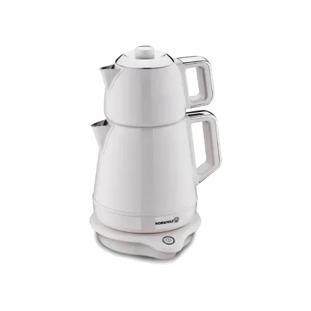 چای ساز اتوماتیک برقی 2000 وات 1.2+1.7 لیتر وانیلی دمیکس کرکماز 332-05 | لوازم خانگی ایران