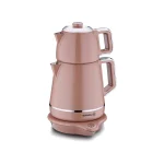 چای ساز اتوماتیک برقی 2000 وات 1.2+1.7 لیتر قهوه ای دمیکس کرکماز 332-06 | لوازم خانگی ایران