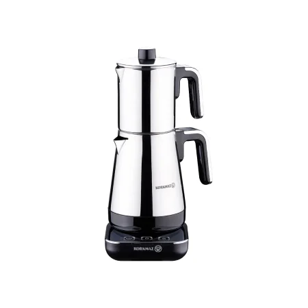 چای ساز اتوماتیک برقی 1600 وات 0.9+1.3 لیتر استیل براق مدرنا کرکماز 850-02 | لوازم خانگی ایران