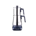 چای ساز اتوماتیک برقی 1600 وات 0.9+1.3 لیتر استیل براق مدرنا کرکماز 850-03 | لوازم خانگی ایران