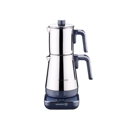 چای ساز اتوماتیک برقی 1600 وات 0.9+1.3 لیتر استیل براق مدرنا کرکماز 850-03 | لوازم خانگی ایران