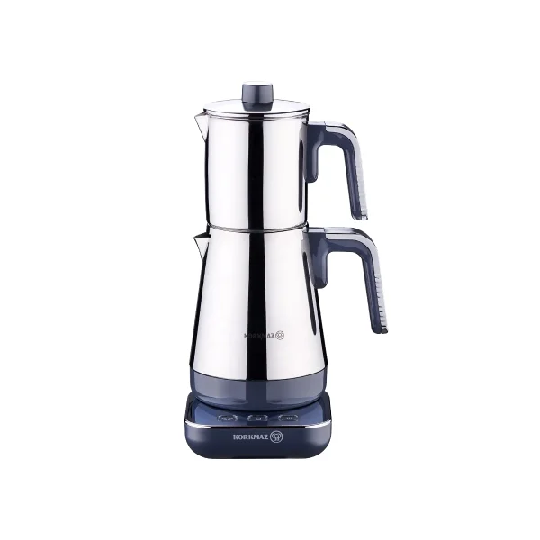 چای ساز اتوماتیک برقی 1600 وات 0.9+1.3 لیتر استیل براق مدرنا کرکماز 850-03 | لوازم خانگی ایران