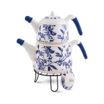 کتری و قوری 1.0 + 2.0 لیتر چینی بیرمینگام ریوالد 6724112-1134 | لوازم خانگی ایران