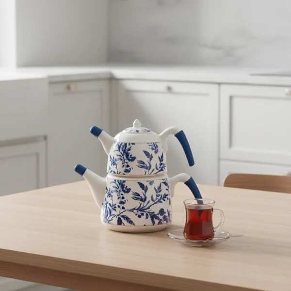 کتری و قوری 1.0 + 2.0 لیتر چینی بیرمینگام ریوالد 6724112-1134 | لوازم خانگی ایران