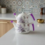 کتری و قوری 1.0 + 2.0 لیتر چینی بیرمینگام ریوالد 6724112-1135 | لوازم خانگی ایران