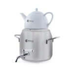 سماور روگازی 1.0 + 4.8 لیتر استیل مات لیورپول ریوالد 6818125-1020