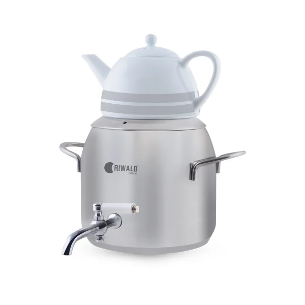 سماور روگازی 1.0 + 4.8 لیتر استیل مات لیورپول ریوالد 6818135-1020