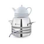 سماور روگازی 1.0 + 4.8 لیتر استیل براق لیورپول ریوالد 6818135-1022