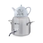 سماور روگازی 1.0 + 4.8 لیتر استیل مات لیورپول ریوالد 6818155-1020