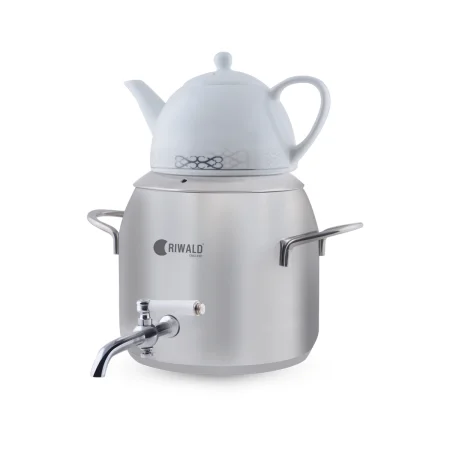 سماور روگازی 1.0 + 4.8 لیتر استیل مات لیورپول ریوالد 6818165-1020