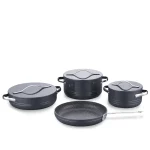 سرویس قابلمه 7 پارچه گرانیت نوک مدادی لینیا پلاس کرکماز 2620-2 | لوازم خانگی ایران