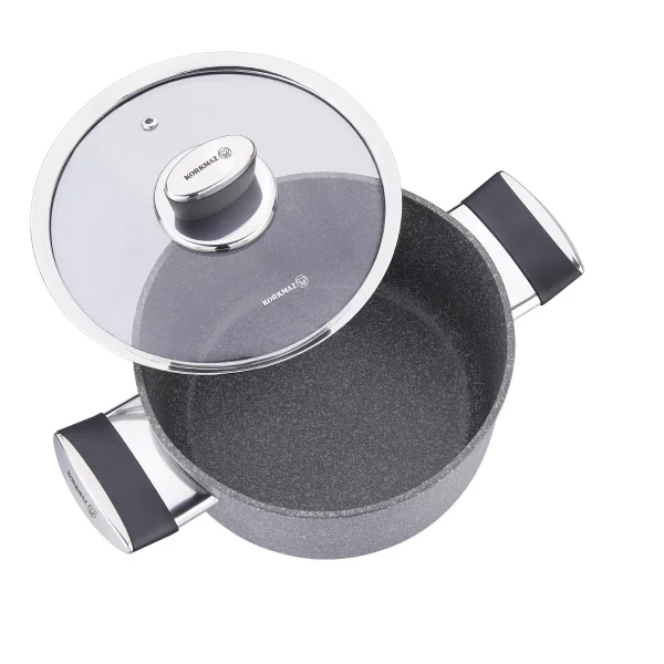 قابلمه نچسب 20*10.5 سانتی متر 3.0 لیتر طوسی پالما کرکماز 3902 | لوازم خانگی ایران