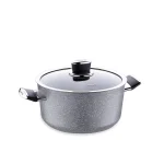 قابلمه نچسب 24*12.5 سانتی متر 5.0 لیتر طوسی پالما کرکماز 3903 | لوازم خانگی ایران