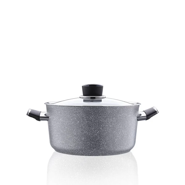 قابلمه نچسب 24*12.5 سانتی متر 5.0 لیتر طوسی پالما کرکماز 3903 | لوازم خانگی ایران