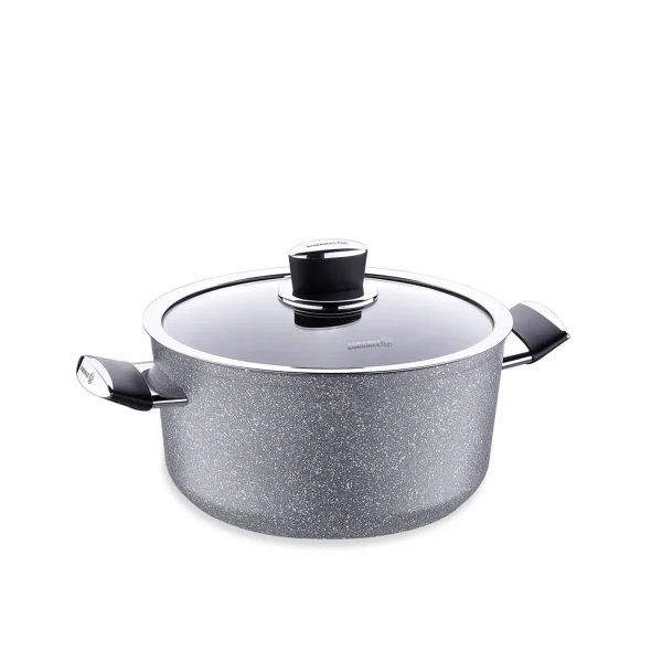 قابلمه نچسب 24*12.5 سانتی متر 5.0 لیتر طوسی پالما کرکماز 3903 | لوازم خانگی ایران