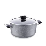 قابلمه نچسب 28*14.5 سانتی متر 8.0 لیتر طوسی پالما کرکماز 3904 | لوازم خانگی ایران