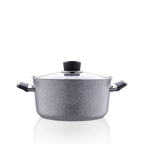 قابلمه نچسب 28*14.5 سانتی متر 8.0 لیتر طوسی پالما کرکماز 3904 | لوازم خانگی ایران