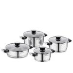 سرویس قابلمه 8 پارچه استیل براق پرا کرکماز 2087 | لوازم خانگی ایران