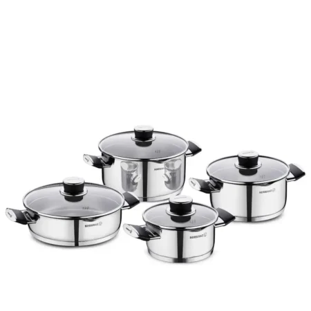 سرویس قابلمه 8 پارچه استیل براق پرا کرکماز 2087 | لوازم خانگی ایران