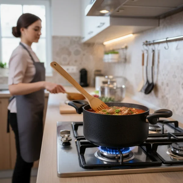 قابلمه نچسب 18*9 سانتی متر 2.3 لیتر مشکی منچستر ریوالد 6503118-0411 | لوازم خانگی ایران