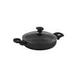قابلمه کوتاه نچسب 24*6 سانتی متر 2.2 لیتر مشکی منچستر ریوالد 6504124-0411 | لوازم خانگی ایران