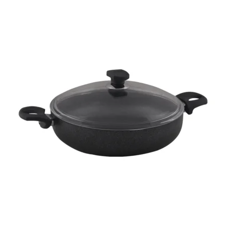 قابلمه کوتاه نچسب 28*7 سانتی متر 3.6 لیتر مشکی منچستر ریوالد 6504128-0411 | لوازم خانگی ایران