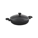 قابلمه کوتاه نچسب 28*7 سانتی متر 3.6 لیتر مشکی منچستر ریوالد 6504128-0411 | لوازم خانگی ایران