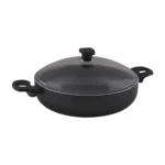 قابلمه کوتاه نچسب 30*7.5 سانتی متر 4.3 لیتر مشکی منچستر ریوالد 6504130-0411 | لوازم خانگی ایران
