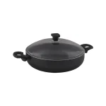 قابلمه کوتاه نچسب 30*7.5 سانتی متر 4.3 لیتر مشکی منچستر ریوالد 6504130-0411 | لوازم خانگی ایران