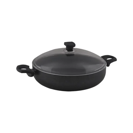 قابلمه کوتاه نچسب 30*7.5 سانتی متر 4.3 لیتر مشکی منچستر ریوالد 6504130-0411 | لوازم خانگی ایران