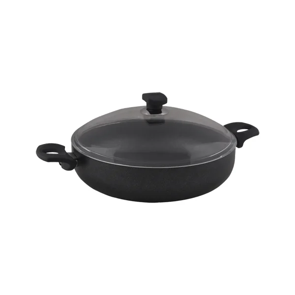 riwald-manchester-6504130-0411-iranhomeappliances قابلمه کوتاه نچسب 30*7.5 سانتی متر 4.3 لیتر مشکی منچستر ریوالد 6504130-0411 | لوازم خانگی ایران