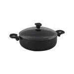 نیم قابلمه نچسب 28*9 سانتی متر 4.8 لیتر مشکی منچستر ریوالد 6506128-0411 | لوازم خانگی ایران