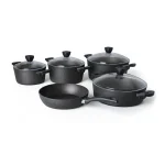 سرویس قابلمه 9 پارچه گرانیت مشکی پریستون ریوالد 6501109-0311 | لوازم خانگی ایران