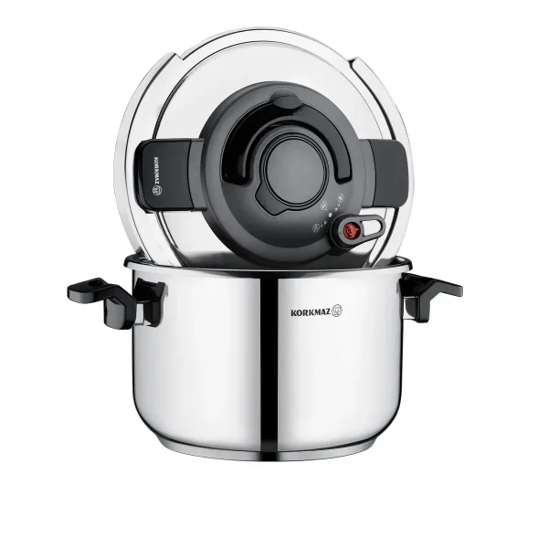 زودپز 10 لیتر استیل براق آلیسا کرکماز 173-02 | لوازم خانگی ایران