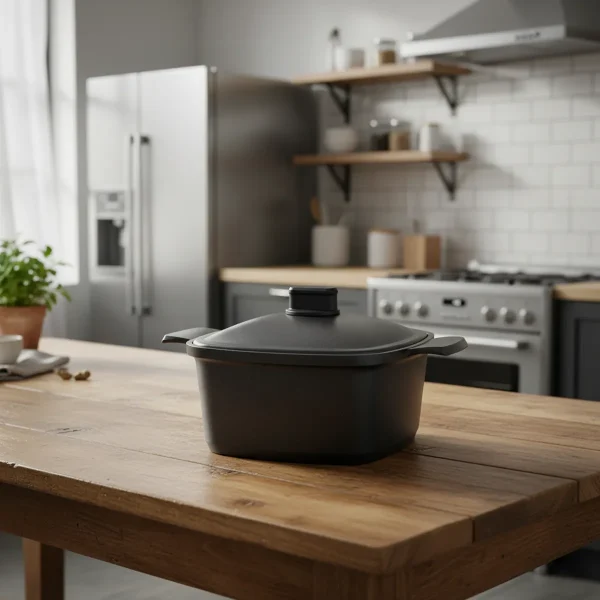 قابلمه نچسب 24*11.5 سانتی متر 4.6 لیتر مشکی کاسترا کرکماز 2582 | لوازم خانگی ایران